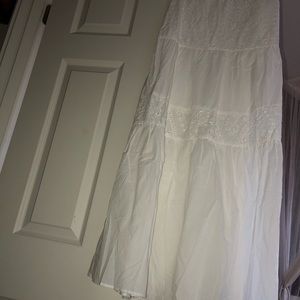 White fashionova maxi skirt